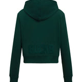 Women's Pro Standard Triple Tonal Milwaukee Bucks Full Zip Hooded Sweatshirt-back