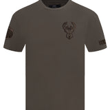Pro Standard Neutral Brown Milwaukee Bucks Drop Shoulder T-Shirt-front