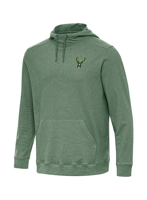 Antigua Brushed Fleece Milwaukee Bucks Hooded Sweatshirt