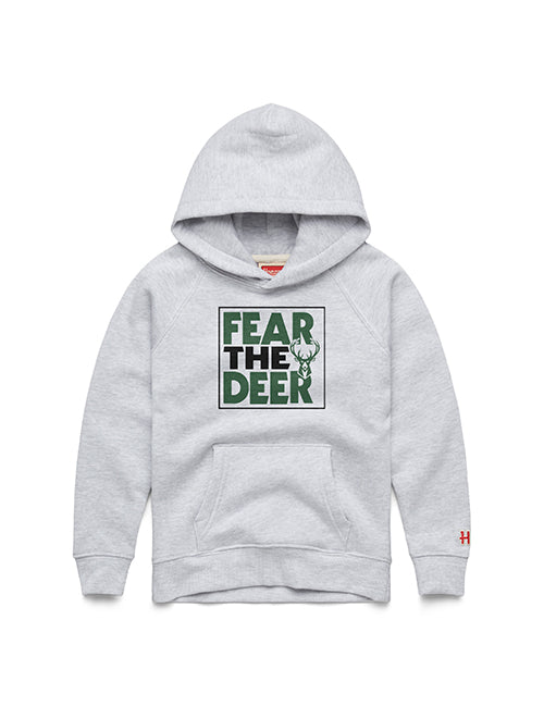 Youth Homage Fear The Deer Milwaukee Bucks Hooded Sweatshirt