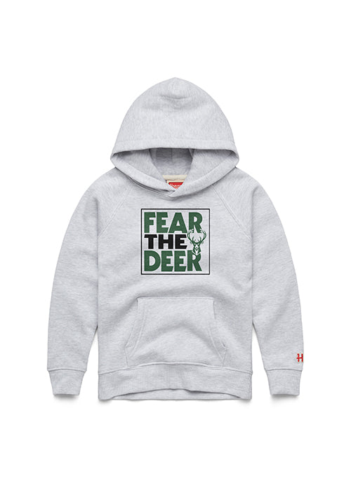 Youth Homage Fear The Deer Milwaukee Bucks Hooded Sweatshirt