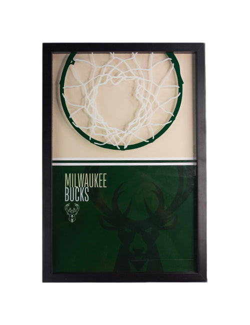 Open Road Brands Milwaukee Bucks Glass Frame