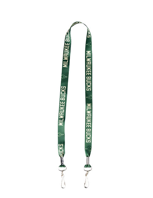 Pro Specialties Group Icon Dual Clip Milwaukee Bucks Lanyard