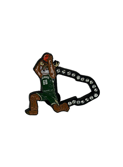 Pro Specialties Group Dunking Bango Milwaukee Bucks Hat Pin-PIN