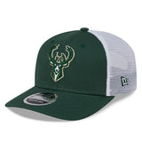 New Era 9Seventy Team Color Milwaukee Bucks Stretch Snapback Trucker Hat-left