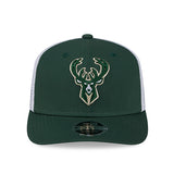New Era 9Seventy Team Color Milwaukee Bucks Stretch Snapback Trucker Hat-front