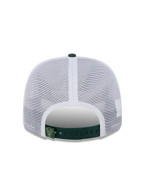 New Era 9Seventy Team Color Milwaukee Bucks Stretch Snapback Trucker Hat-back