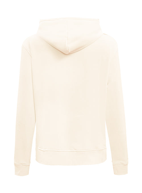 Women's Pro Standard Classic Icon Eggshell Milwaukee Bucks Hooded Sweatshirt-back