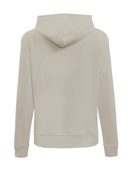 Women's Pro Standard Classic Icon Taupe Milwaukee Bucks Hooded Sweatshirt- back