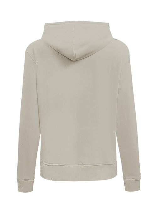Women's Pro Standard Classic Icon Taupe Milwaukee Bucks Hooded Sweatshirt- back