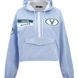 Women's Pro Standard Work In Pro Milwaukee Bucks Anarok Hooded Sweatshirt