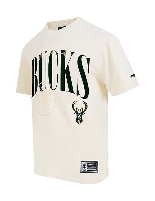 Pro Standard Stamped Milwaukee Bucks T-Shirt-angled front
