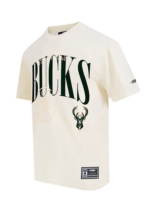 Pro Standard Stamped Milwaukee Bucks T-Shirt-angled front