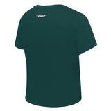 Women's Pro Standard Stamped Milwaukee Bucks Slim T-Shirt-angled back
