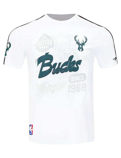 Pro Standard Mapped Out Milwaukee Bucks T-Shirt-front