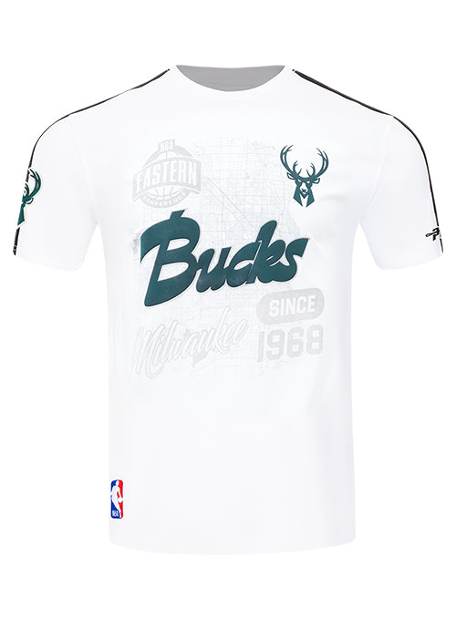 Pro Standard Mapped Out Milwaukee Bucks T-Shirt-front