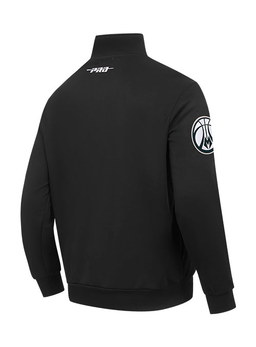 Pro Standard Day One Milwaukee Bucks 1/2 Zip Sweatshirt-angled back