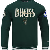 Pro Standard Original Players Milwaukee Bucks Crewneck Sweatshirt-front
