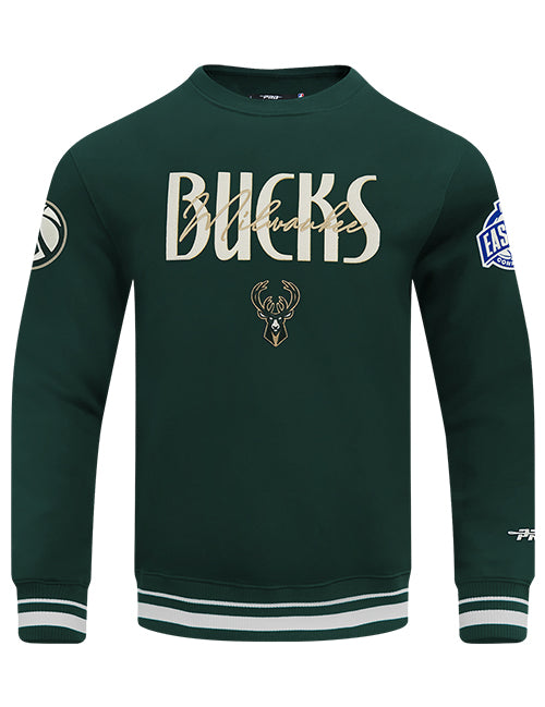 Pro Standard Original Players Milwaukee Bucks Crewneck Sweatshirt-front