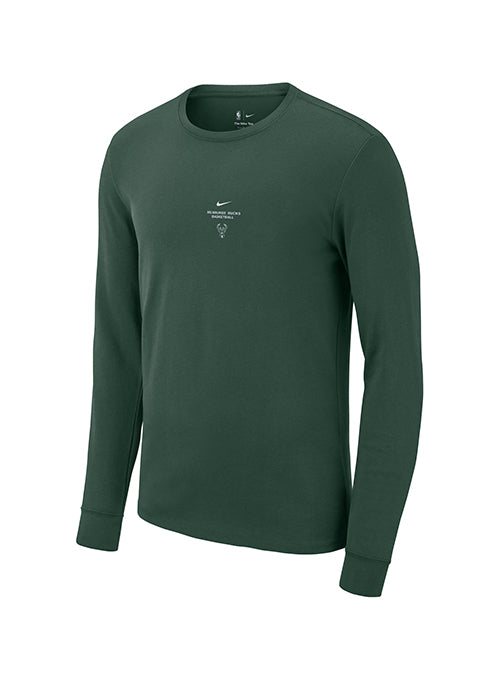 Nike Green Milwaukee Bucks Practice Long Sleeve T-Shirt-front
