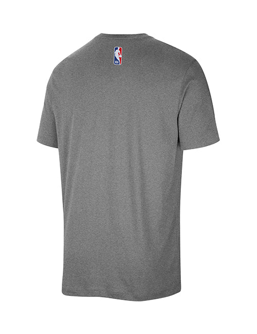 Nike Evergreen Grey Milwaukee Bucks Logo T-Shirt-back