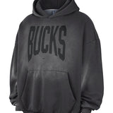 Nike Standard Issue Travel Milwaukee Bucks Hooded Sweatshirt-front