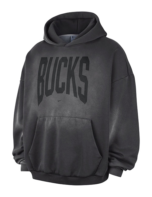 Nike Standard Issue Travel Milwaukee Bucks Hooded Sweatshirt-front