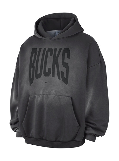 Nike Standard Issue Travel Milwaukee Bucks Hooded Sweatshirt-front