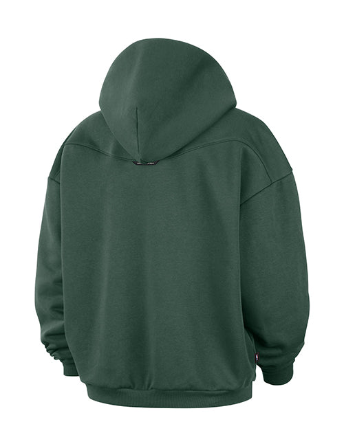 Nike Standard Issue Evergreen+ Green Milwaukee Bucks Hooded Sweatshirt-back