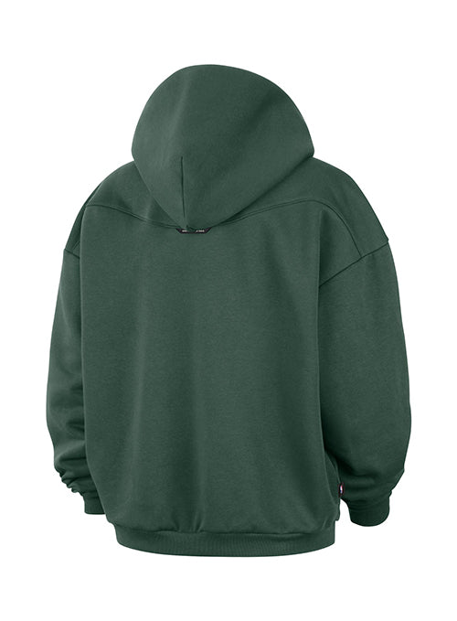 Nike Standard Issue Evergreen+ Green Milwaukee Bucks Hooded Sweatshirt-back