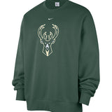 Nike Evergreen Club Milwaukee Bucks Crewneck Sweatshirt-front