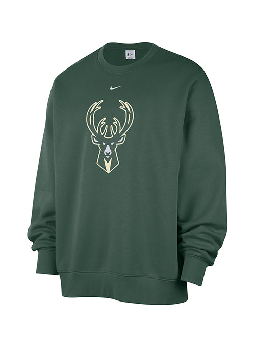 Nike Evergreen Club Milwaukee Bucks Crewneck Sweatshirt-front