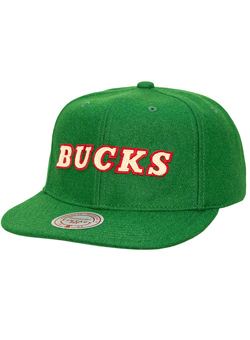 Mitchell & Ness HWC '68 Vintage Milwaukee Bucks Adjustable Hat-front