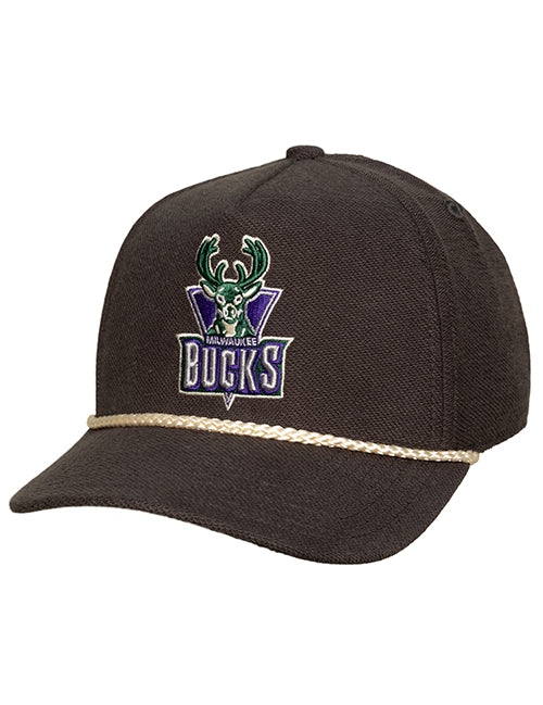Mitchell & Ness HWC '93 Street Hues Milwaukee Bucks Pinch Snapback Hat-front