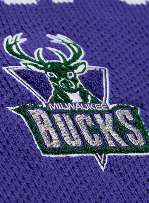 Mitchell & Ness HWC '93 Retro Roots Milwaukee Bucks Sweater-badge