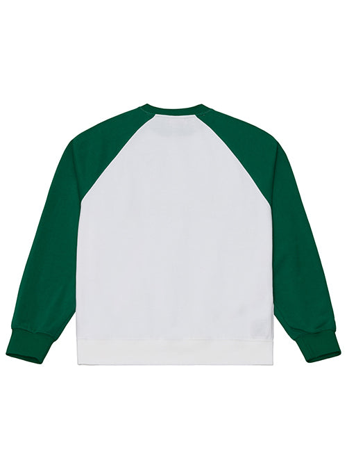 Women's Mitchell & Ness HWC '68 Head Coach Milwaukee Bucks Crewneck Sweatshirt-back