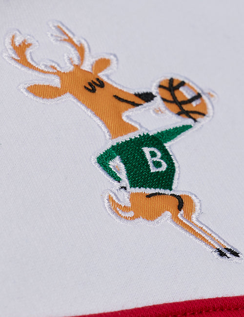 Women's Mitchell & Ness HWC '68 Head Coach Milwaukee Bucks Hooded Sweatshirt-patch