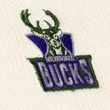 Women's Mitchell & Ness HWC '93 Retro Roots Milwaukee Bucks V-Neck Sweater-chest