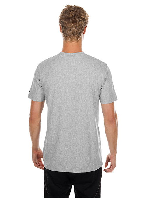 New Era Fan Grey Milwaukee Bucks Basketball T-Shirt-back