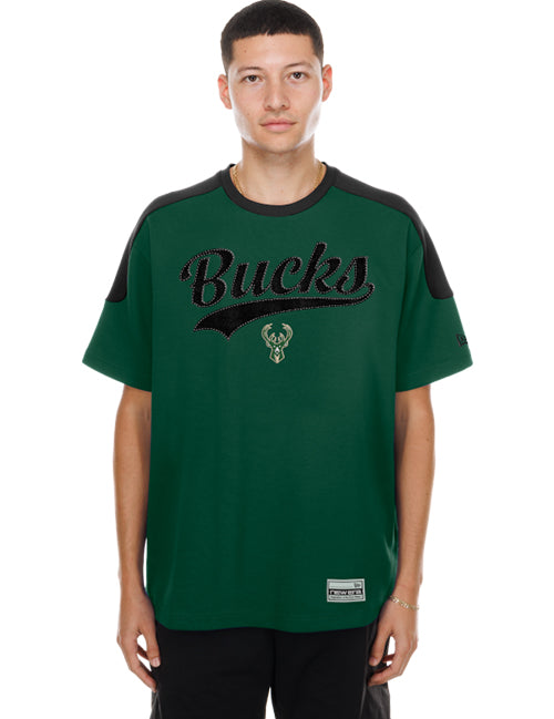 New Era Fan Interlock Milwaukee Bucks T-Shirt