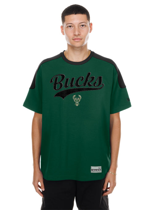 New Era Fan Interlock Milwaukee Bucks T-Shirt