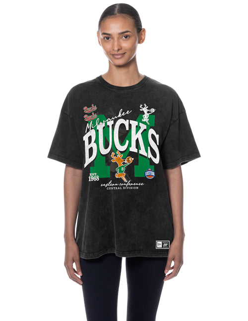 Women's New Era HWC '68 Milwaukee Bucks Washed T-Shirt
