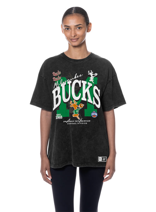 Women's New Era HWC '68 Milwaukee Bucks Washed T-Shirt
