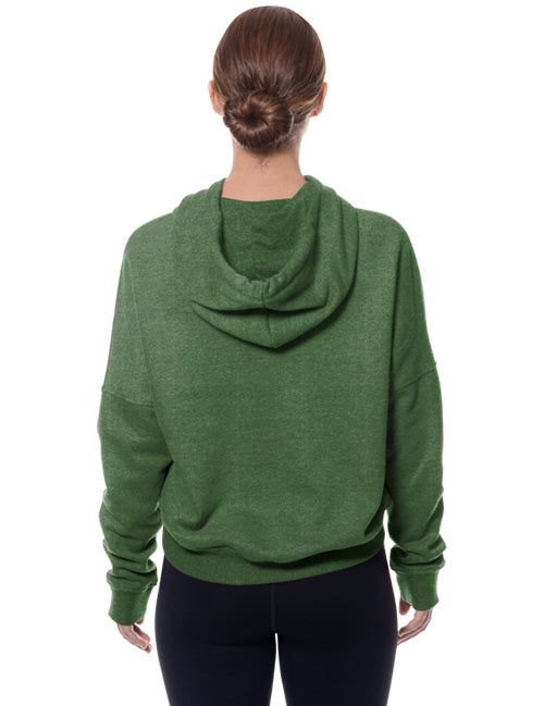 Women's New Era Icon Milwaukee Bucks Hooded Sweatshirt-back