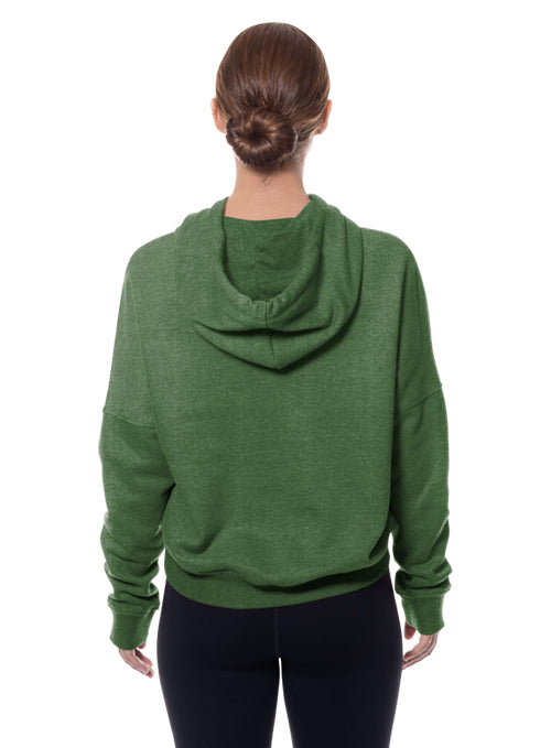 Women's New Era Icon Milwaukee Bucks Hooded Sweatshirt-back