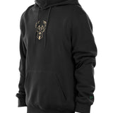 New Era Fan Black Milwaukee Bucks Hooded Sweatshirt