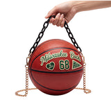Bucks In Six x The Wild Collective Milwaukee Bucks Basketball Purse