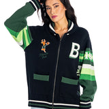 Bucks In Six x The Wild Collective HWC '68 Checkered Milwaukee Bucks Full-Zip Cardigan
