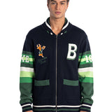 Bucks In Six x The Wild Collective HWC '68 Checkered Milwaukee Bucks Full-Zip Cardigan