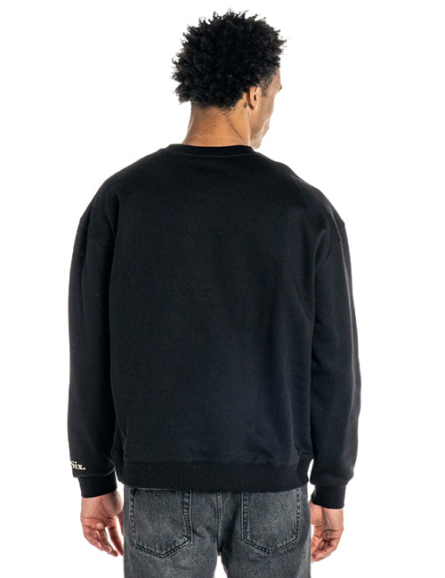 Bucks In Six x The Wild Collective Logos Milwaukee Bucks Crewneck Sweatshirt-back